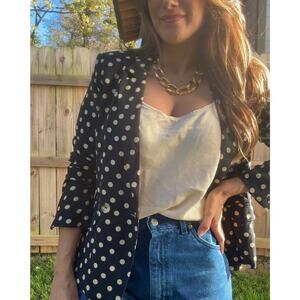 FRNCH Paris Polka Dot Blaze / Navy & Cream/  Parisian Street Style